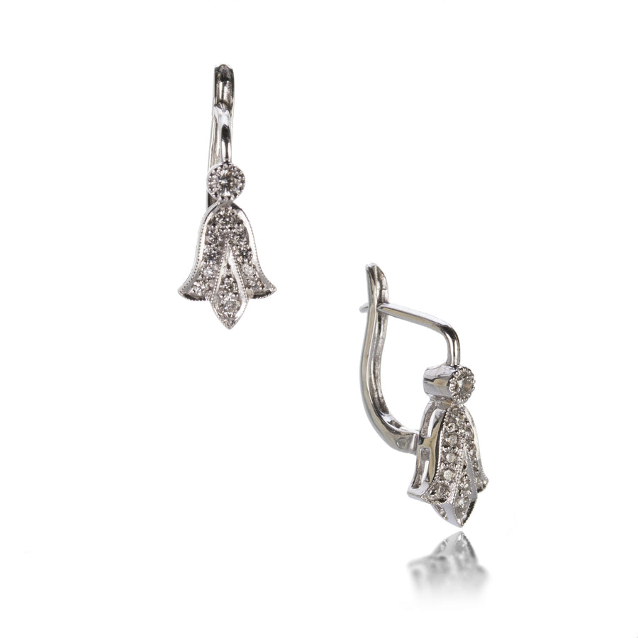 Sethi Couture Diamond Vintage Drop Earrings | Quadrum Gallery