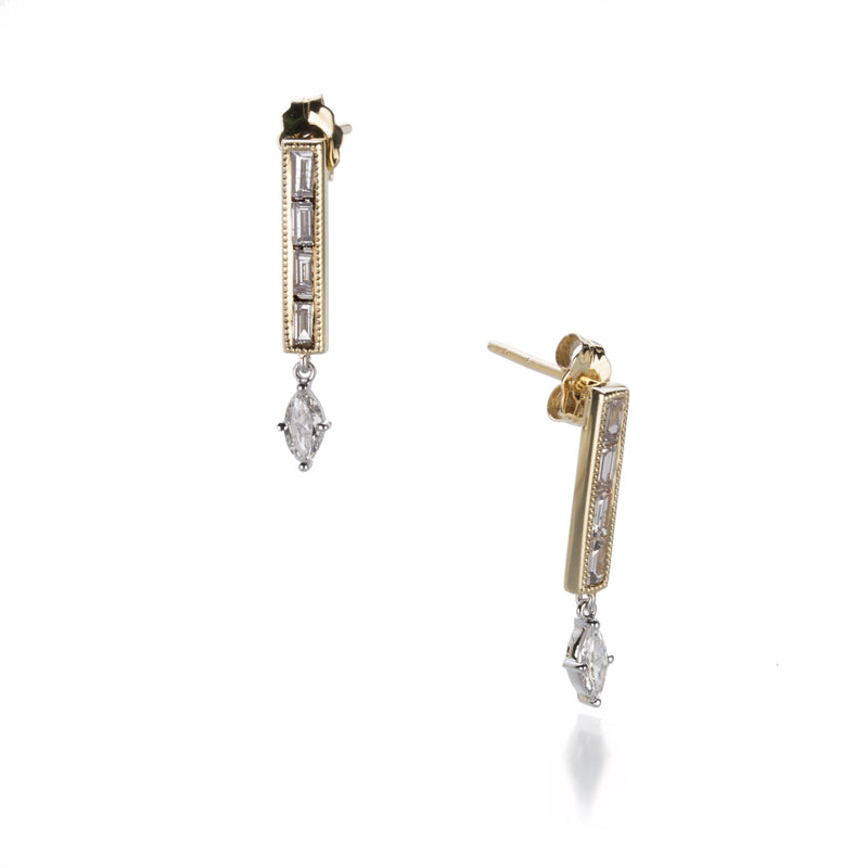 Sethi Couture Mixed Diamond Drop Earring | Quadrum Gallery