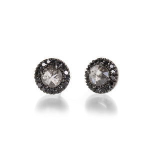 Sethi Couture Opaque Rose Cut Diamond Studs | Quadrum Gallery