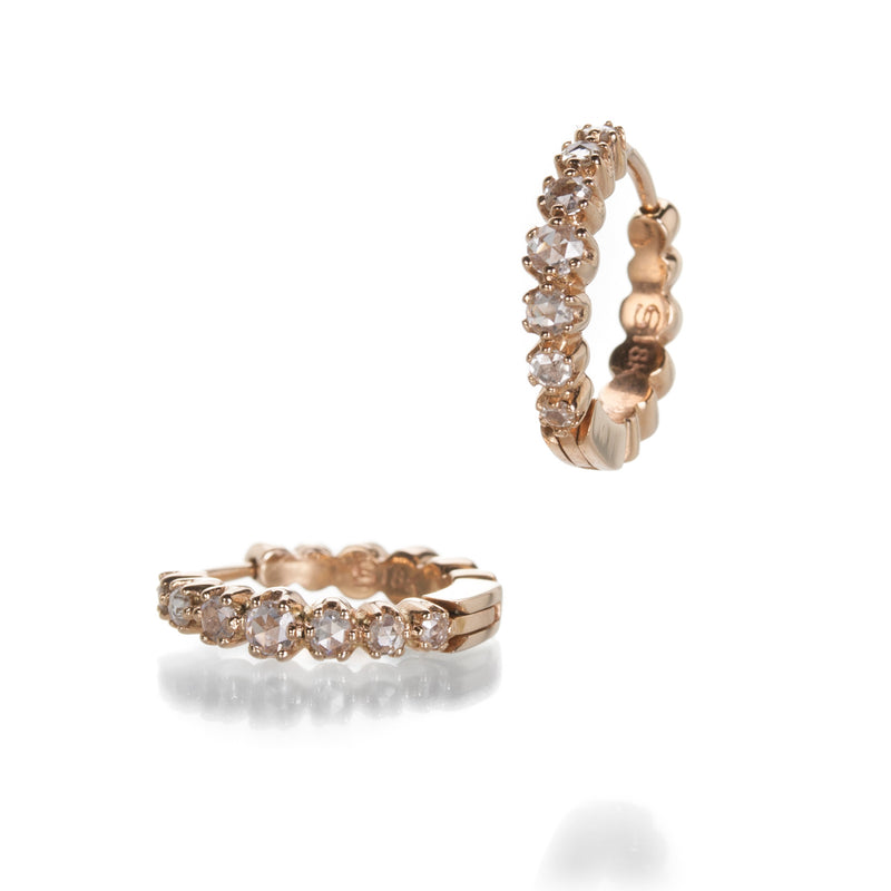 Sethi Couture Small Rose Cut Diamond Hoops | Quadrum Gallery