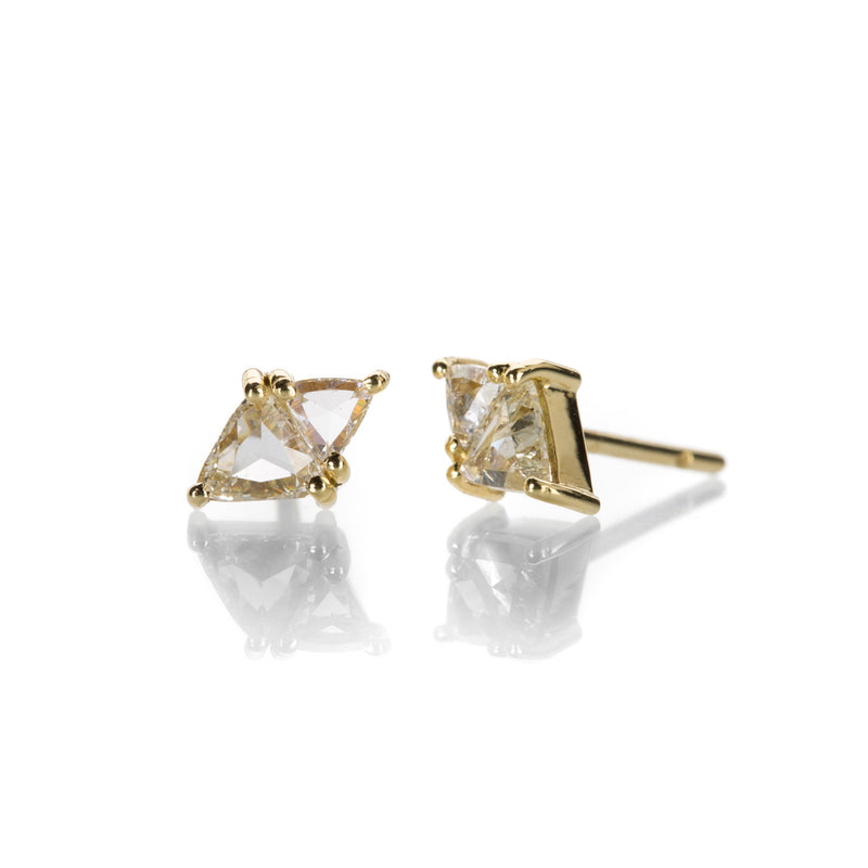 Sethi Couture Trillion Rose Cut Diamond Studs | Quadrum Gallery