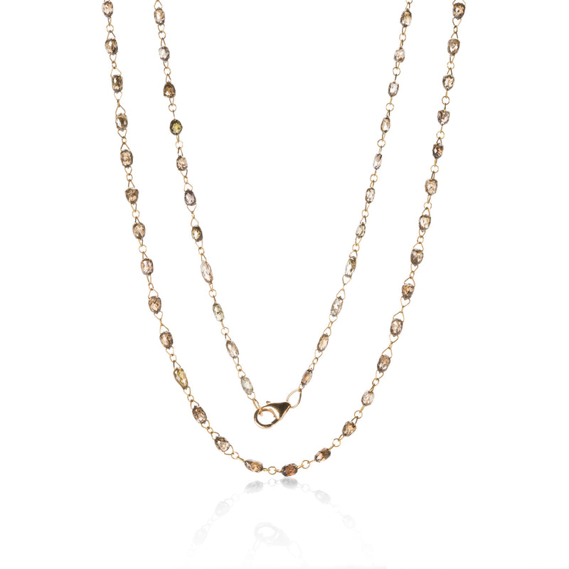 Sethi Couture Champagne Diamond Chain Necklace | Quadrum Gallery