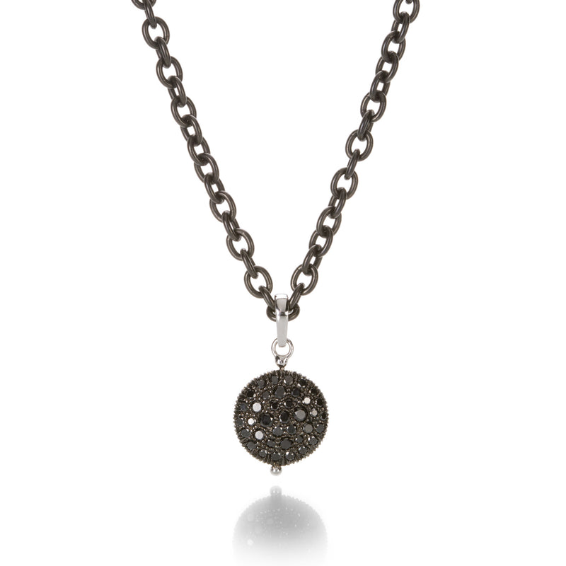Sethi Couture Black and White Diamond Disc Necklace | Quadrum Gallery