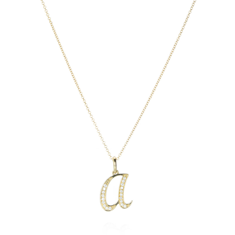 Sethi Couture Diamond "A" Pendant Necklace | Quadrum Gallery
