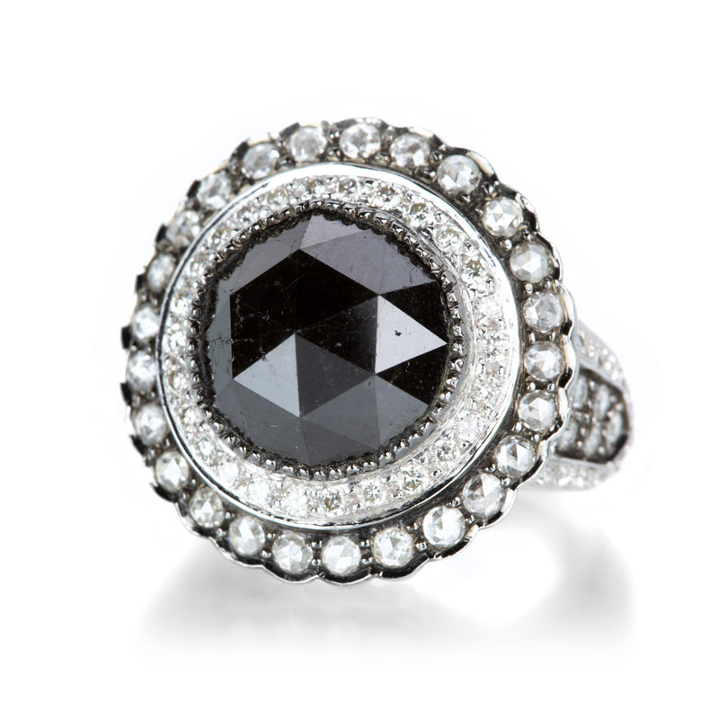 Sethi Couture Black Diamond Cocktail Ring | Quadrum Gallery