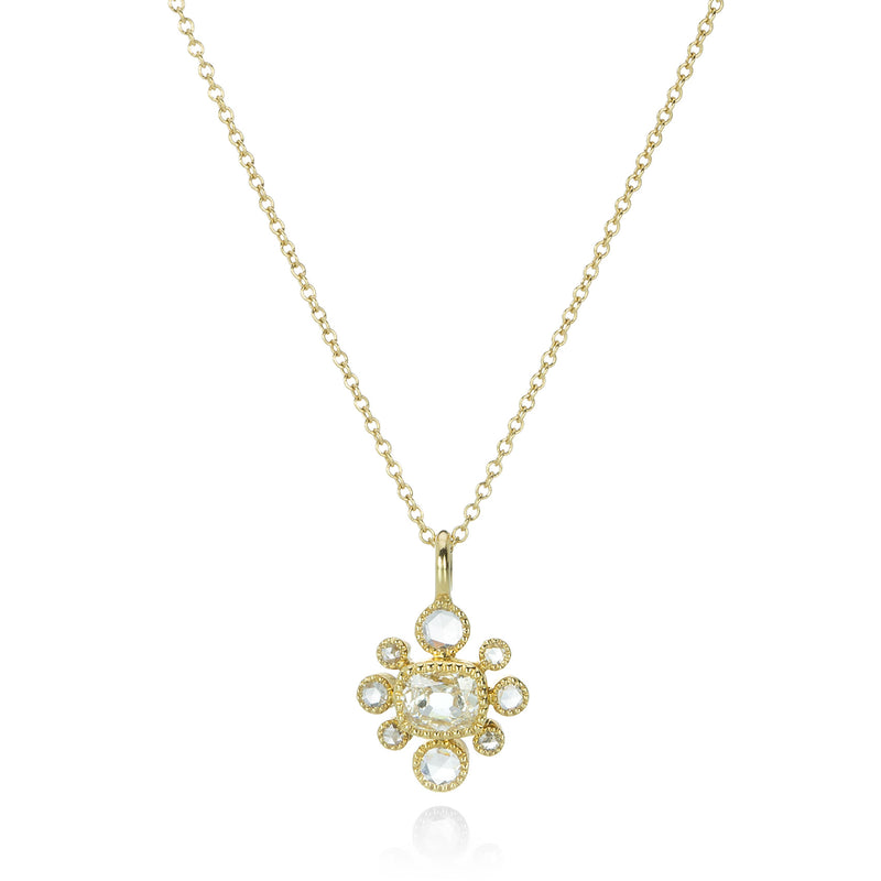 Sethi Couture Cushion Cut Diamond Bellte Pendant Necklace | Quadrum Gallery