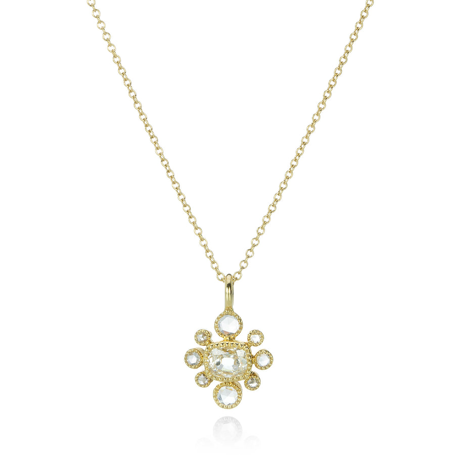 Sethi Couture Cushion Cut Diamond Bellte Pendant Necklace | Quadrum Gallery