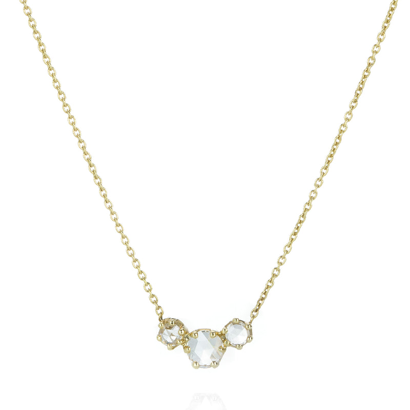 Sethi Couture Triple Rose Cut Diamond Necklace | Quadrum Gallery