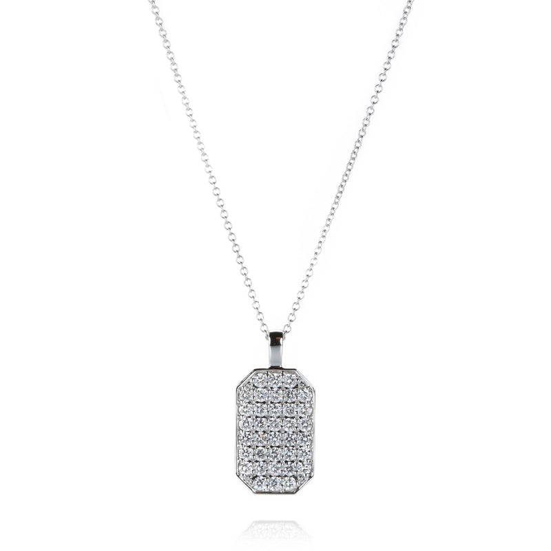 Sethi Couture White Diamond Large ID Charm (Pendant Only) | Quadrum Gallery