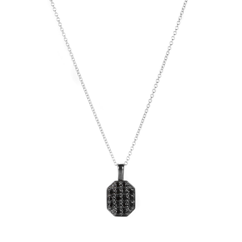 Sethi Couture Small Pave Black Diamond Tag Charm (Charm Only) | Quadrum Gallery