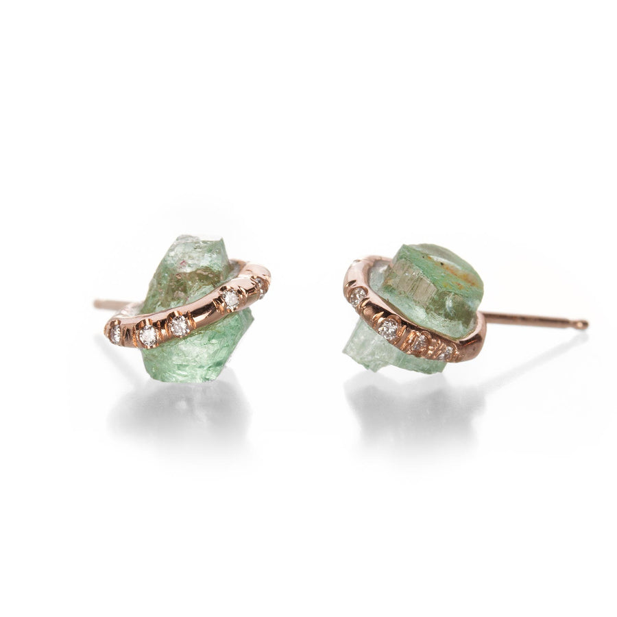 Sirciam Emerald Healing Earrings | Quadrum Gallery