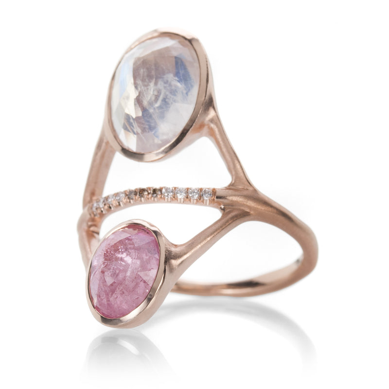 Sirciam Moonstone and Tourmaline Alteration Ring | Quadrum Gallery