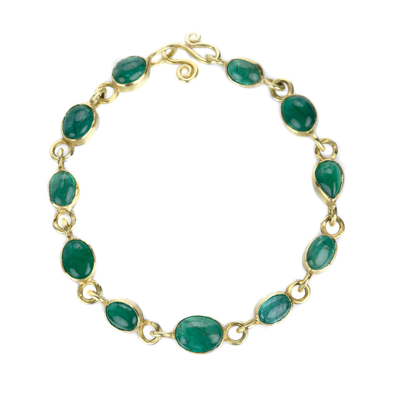 Sophie Theakston Small Emerald Link Bracelet | Quadrum Gallery