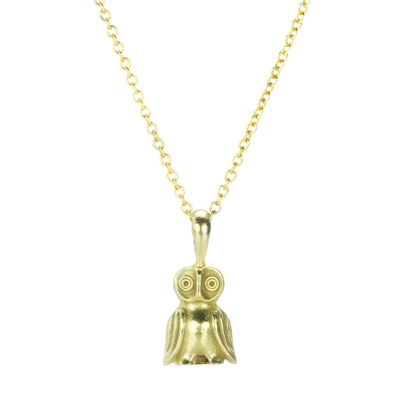Sophie Theakston Baby Gold Owl Pendant (Pendant Only) | Quadrum Gallery