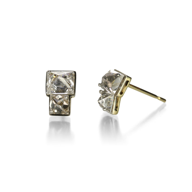 Todd Pownell Inverted Square Diamond Earrings | Quadrum Gallery