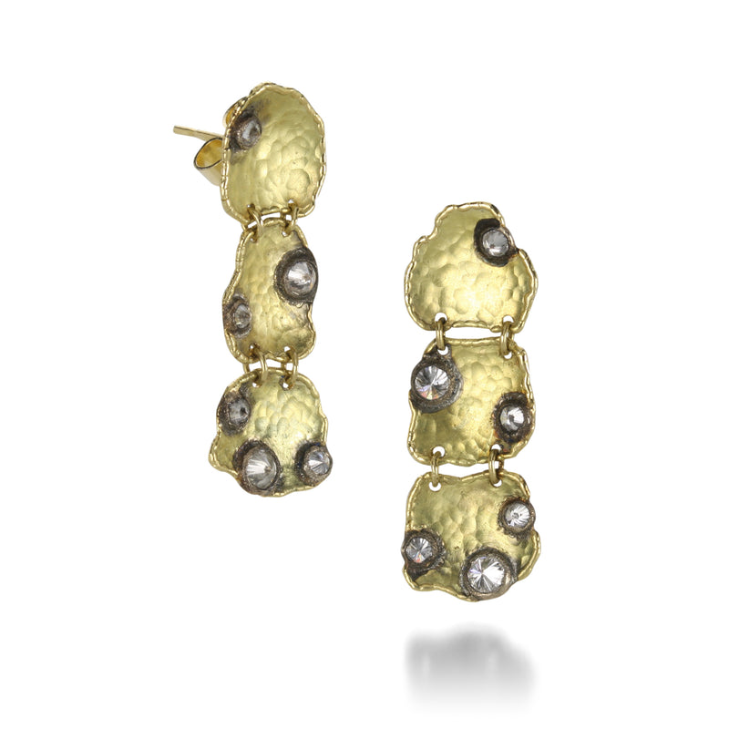 Todd Pownell Hammered Waterfall Earrings | Quadrum Gallery