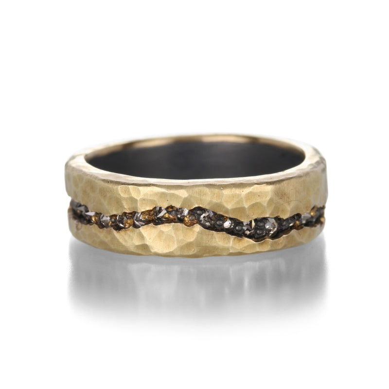 Todd Pownell Gold Fissure Diamond Band | Quadrum Gallery