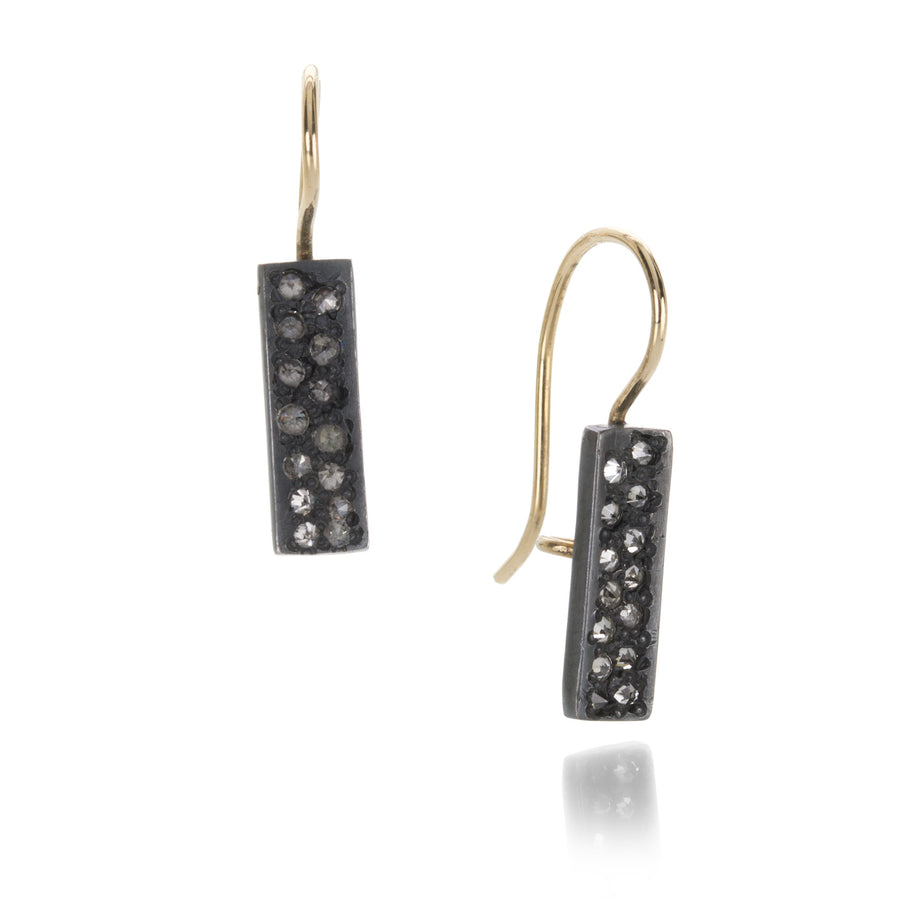 Todd Pownell Rectangular Drop Earrings with Inverted Diamonds | Quadrum Gallery