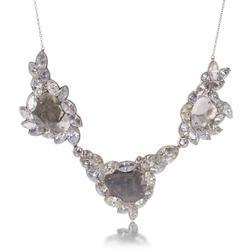 Todd Pownell One of a Kind Mixed Diamond Slice Necklace | Quadrum Gallery