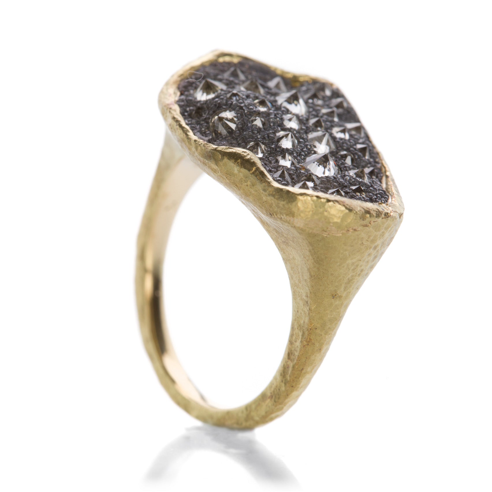 Inverted Diamond Shape Todd Pownell Abstract Inverted Diamond Ring | Quadrum Gallery