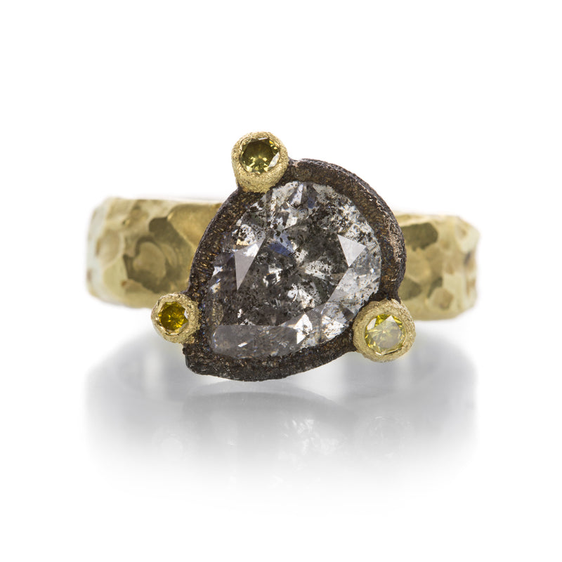 Todd Pownell Large Pear Shaped Diamond Ring | Quadrum Gallery