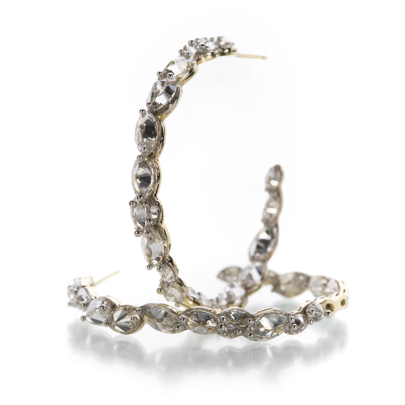 Todd Pownell Large Marquise Diamond Hoops | Quadrum Gallery