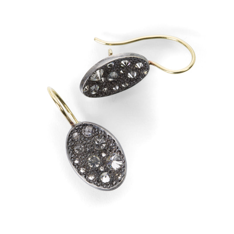 Todd Pownell Oval Inverted Diamond Drop Earrings | Quadrum Gallery