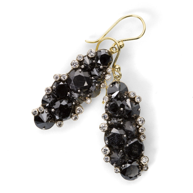 Todd Pownell Black and White Diamond Earrings | Quadrum Gallery