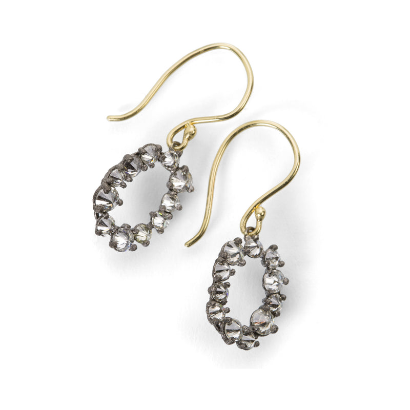 Todd Pownell Inverted Diamond Oval Drop Earrings | Quadrum Gallery