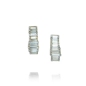 Todd Pownell Drilled Baguette Diamond Studs | Quadrum Gallery