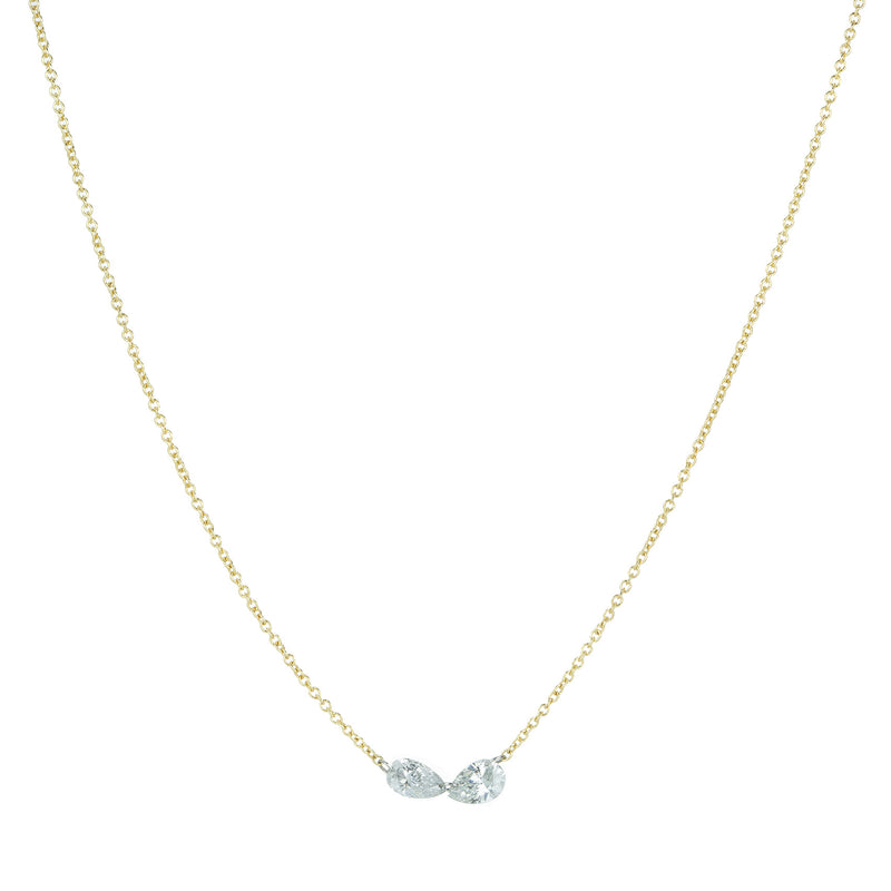 Todd Pownell Double Pear Shaped Diamond Chain | Quadrum Gallery