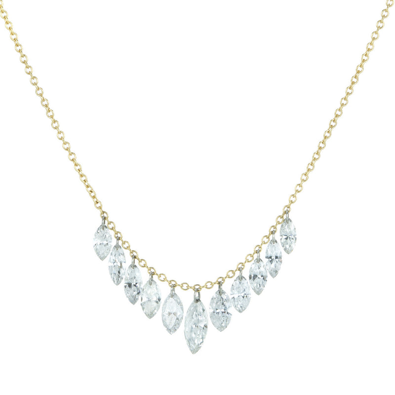 Todd Pownell Marquise Shaped Diamond Fringe Necklace | Quadrum Gallery