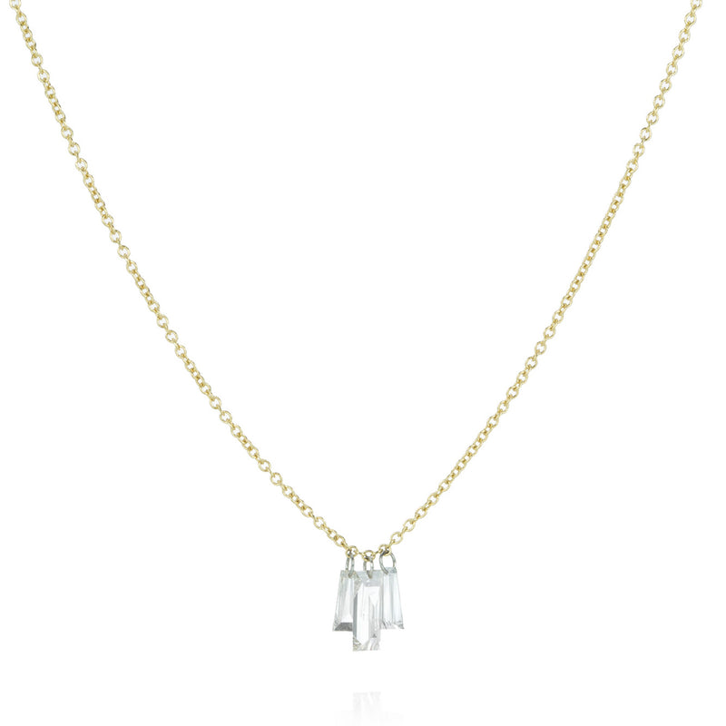Todd Pownell Triple Baguette Diamond Pendant Necklace | Quadrum Gallery