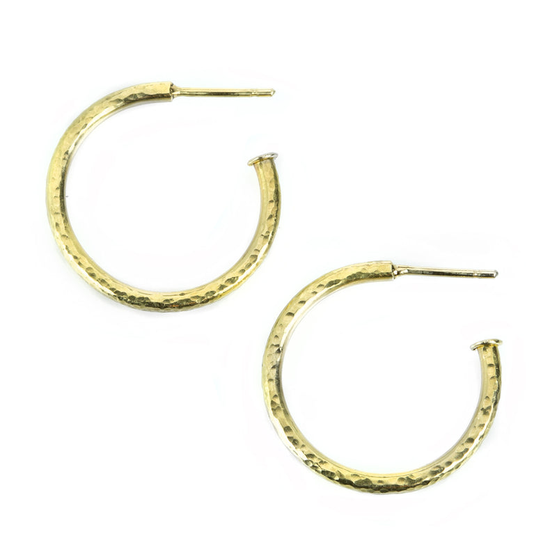Todd Pownell Large 18k Yellow Gold Hoops | Quadrum Gallery