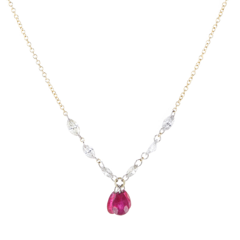 Todd Pownell Mixed Diamond and Ruby Chain | Quadrum Gallery