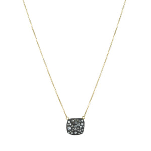 Todd Pownell Inverted Diamond Square Pendant Necklace | Quadrum Gallery