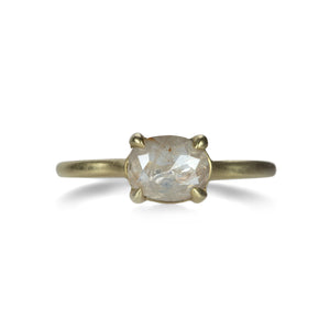 Victoria Cunningham 14k Rose Cut Rustic Diamond Solitaire Ring | Quadrum Gallery